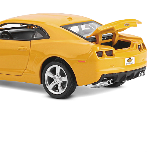 ТМ "Автопанорама" Машинка металлическая 1:32 Chevrolet Camaro SS, желтый, свет, звук, откр. двери, капот и багажник, инерция, в/к 19*9*7 см в Джамбо Тойз #4
