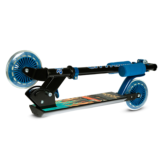 2хкол. самокат CITYRIDE HW 120, ал. 50/50% , t-bar алюм, дека сталь, грипсы 95мм TPR, колеса PVC со светом  120/120 мм в Джамбо Тойз #8