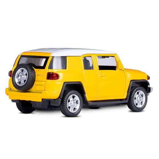 ТМ "Автопанорама" Машинка металлическая 1:43 Toyota FJ Cruiser, желтый, откр. двери, инерция, в/к 17,5*12,5*6,5 см в Джамбо Тойз #5