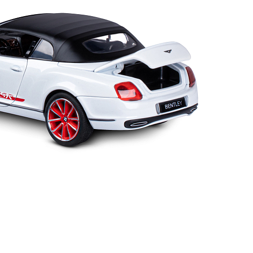 ТМ "Автопанорама" Машинка металлическая 1:24 Bentley Continental Supersports ISR, белый, откр. двери, капот и багажник, свет, звук, свободный ход колес, в/к 24,5*12,5*10,5 см в Джамбо Тойз #18