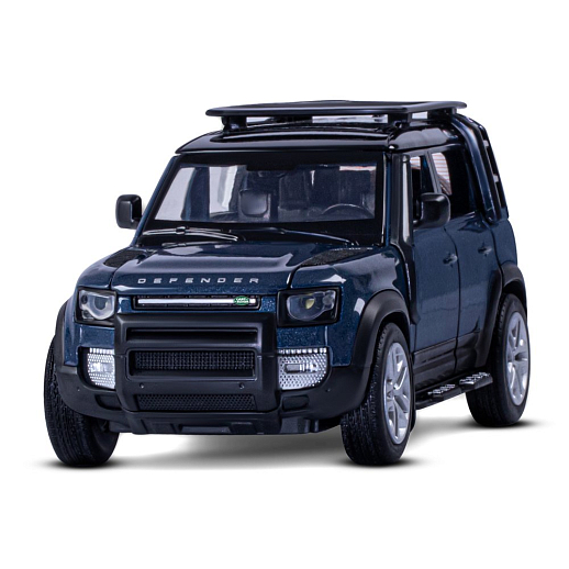 ТМ "Автопанорама" Машинка металлическая 1:32 Land Rover Defender 110, синий, откр.4 двери, капот, багажник, свет, звук, свободный ход колес, в/к 18*13,5*9 см в Джамбо Тойз #4