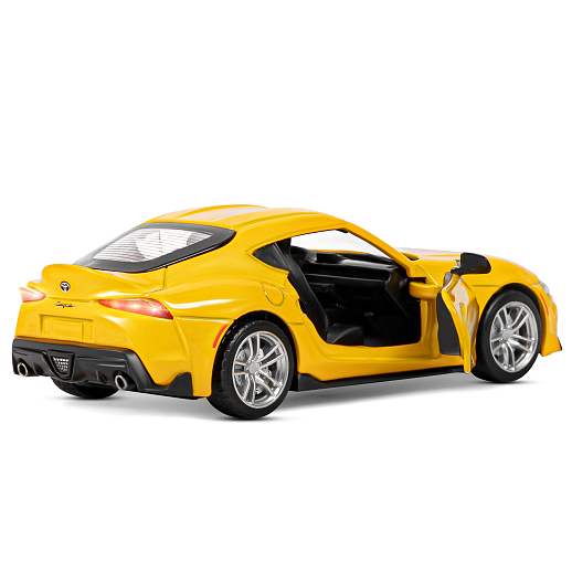 ТМ "Автопанорама" Машинка металлическая 1:31 Toyota Supra [US], желтый, откр. двери, свет, звук, инерция в/к 17,5*13,5*9 см в Джамбо Тойз #15