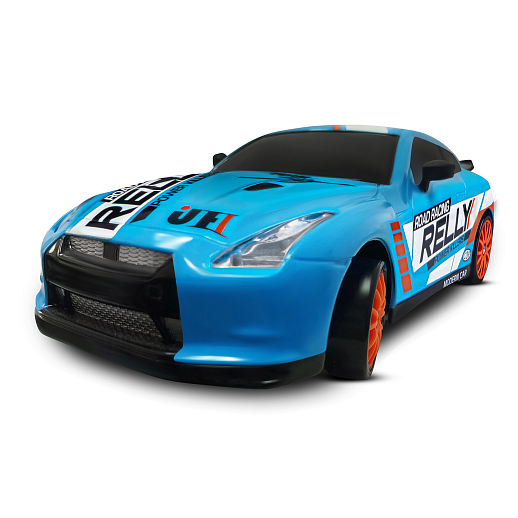 Машинка скоростная для дрифта на радиоуправлении AUTODRIVE, 1:24 2.4G, 4WD, 4 канала: вперед/назад, повороты, сменные шины, свет, с зарядкой, цвет голубой, в/к 24,1х10,3х23,7 см в Джамбо Тойз #13