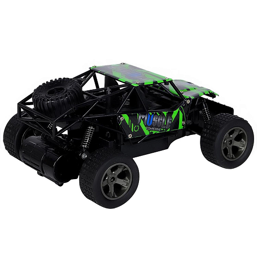 AUTODRIVE Р/у скоростной багги, М1:18, до 15км/ч, 2,4GHz,  аккум.в компл., цвет зеленый, в/к 31*19,2*14,3см в Джамбо Тойз #5