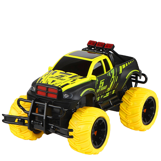 AUTODRIVE Р/У Монстр-трак 2WD,1:16,27МГц,4 канала,с аккум. и бат. д/пульта, цв.черн/желтый,в/к 35*17*18,5см в Джамбо Тойз #2