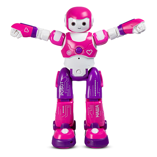 ТМ "Smart Baby" Робот Маша, радиоуправляемый, движения (вперед, назад, влево, вправо), танцы, звуки робота, обучение (интересные факты о космосе), считалочки, скороговорки, высота робота 27 см, в/к 28 X 19 X 10 см в Джамбо Тойз #12