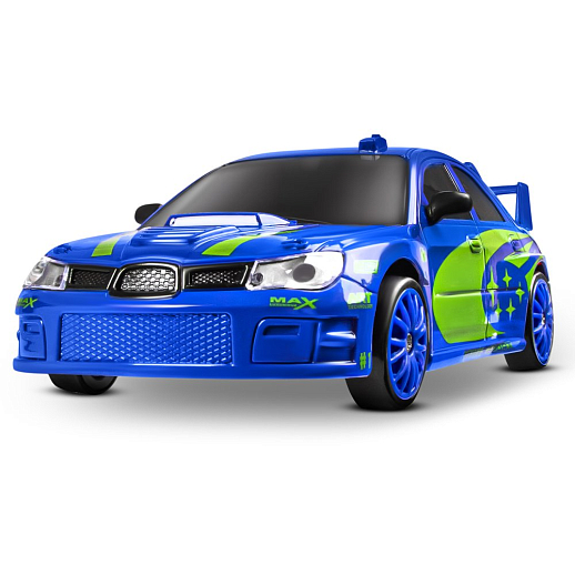 Машинка скоростная для дрифта на радиоуправлении AUTODRIVE, 1:24 2.4G, 4WD, 4 канала: вперед/назад, повороты, сменные шины, свет, с зарядкой, цвет синий, в/к 24,1х10,3х23,7 см в Джамбо Тойз #7