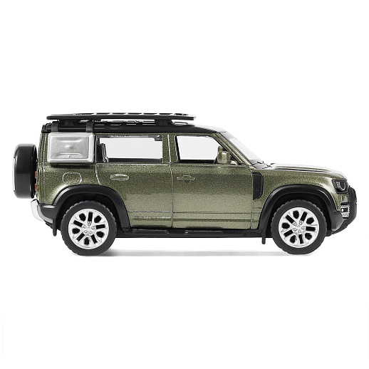 ТМ "Автопанорама" Машинка металл. 1:43 2020 Land Rover Defender 110, оливковый, инерция, откр. двери, в/к 17,5*12,5*6,5 см в Джамбо Тойз #9
