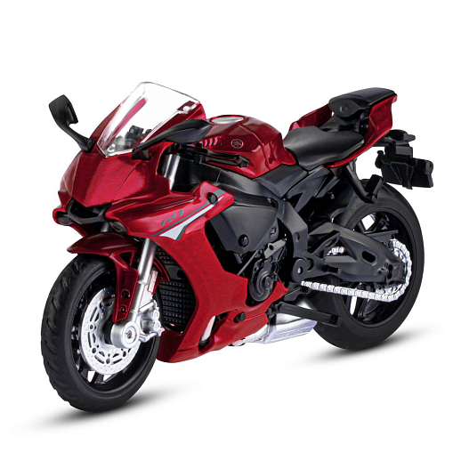 ТМ "Автопанорама" Мотоцикл металлический 1:18 YAMAHA YZF-R1, красный, свободный ход колес, в/к 9,2 х 4,5 х 14 см в Джамбо Тойз #2