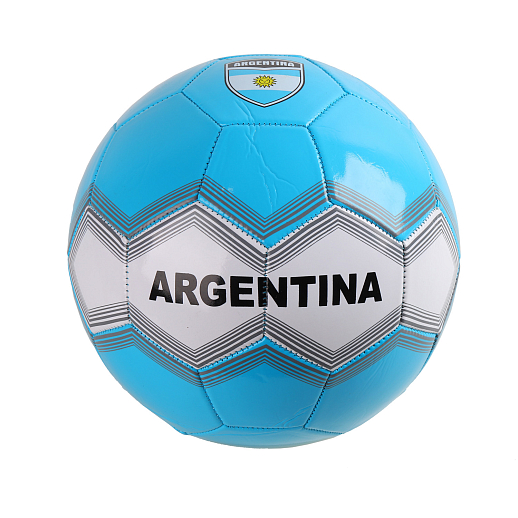 Мяч футбольный "Аргентина", 1-слойный, ПВХ, 280г, размер 5, диаметр 22 см в Джамбо Тойз