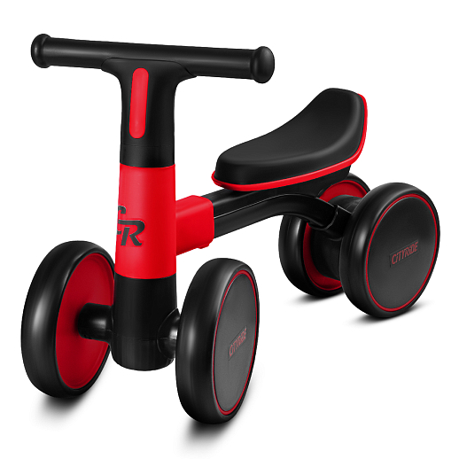 Беговел CITYRIDE, рама сталь, колеса пластик, музыка Шаинского, свет, красный-черный, в/к в Джамбо Тойз #3