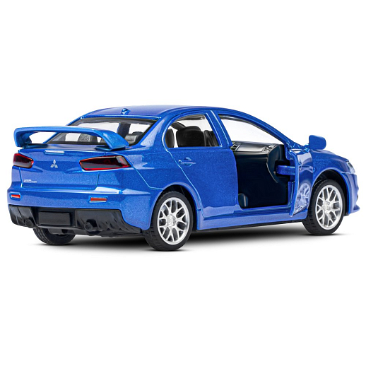 ТМ "Автопанорама" Машинка металлическая 1:41 Mitsubishi Lancer Evolution, синий, откр. двери, инерция, в/к 17,5*12,5*6,5 см в Джамбо Тойз #13