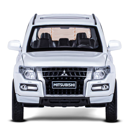 ТМ "Автопанорама" Машинка металлическая 1:33 Mitsubishi Pajero 4WD Turbo, белый, откр. двери, капот и багажник, свет, звук, инерция, в/к 17,5*13,5*9 см в Джамбо Тойз #10