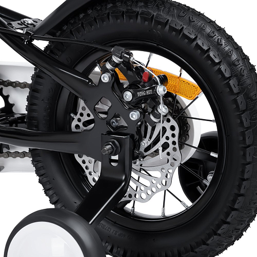 Велосипед двухколёсный CITYRIDE, модель CR-B2-07B, колеса 12", рама сталь, дисковые мех. тормоза, обода сталь, балансирные колёса, цвет черный в Джамбо Тойз #7