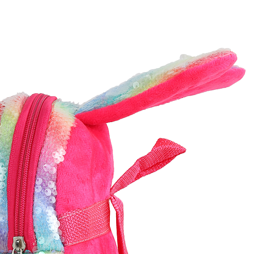 Рюкзачок детский для девочек с пайетками "Зайка", разноцветный, 30*27*3 см в Джамбо Тойз #7