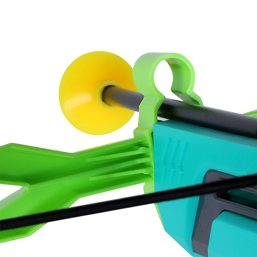 Арбалет со стрелами на присосках+мишень, зелёный, в/к 36,5*5,2*21 см в Джамбо Тойз #13