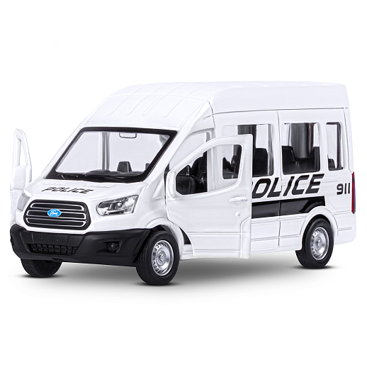 ТМ "Автопанорама" Машинка металлическая 1:52, Ford Transit, белая, откр. двери, инерция, в/к 17,5*12,5*6,5 см в Джамбо Тойз #6
