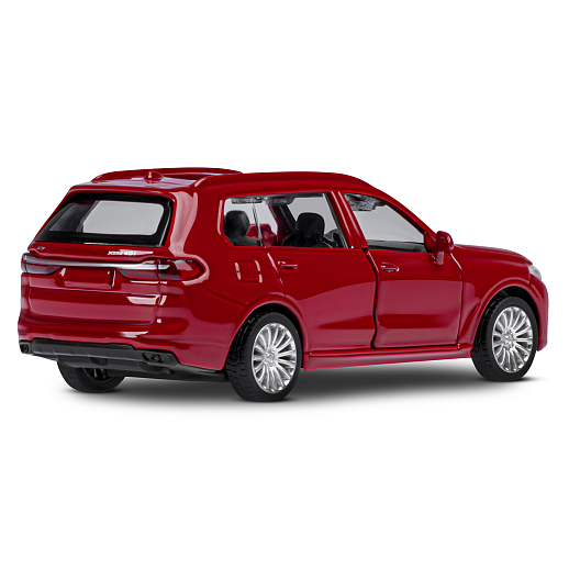 ТМ "Автопанорама" Машинка металлическая, 1:44, BMW X7, красный металлик, откр. двери, в/к 17,5*12,5*6,5 см в Джамбо Тойз #9