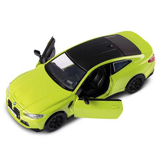 ТМ "Автопанорама" Машинка металлическая 1:32 BMW M4 (G82) желтый, открываются двери, свет, звук, инерция, в/к 19*9*7 см в Джамбо Тойз #8