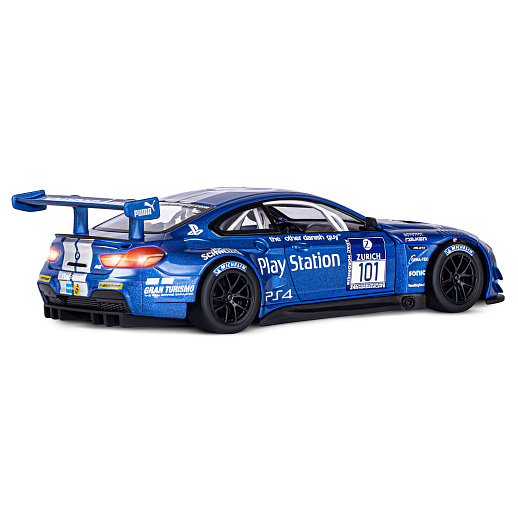 ТМ "Автопанорама" Машинка металлическая, 1:24, BMW M6 GT3, синий, откр. двери и капот, свет, звук, свободный ход колес, в/к 24,5 х 12,5 х 10,5 см в Джамбо Тойз #10
