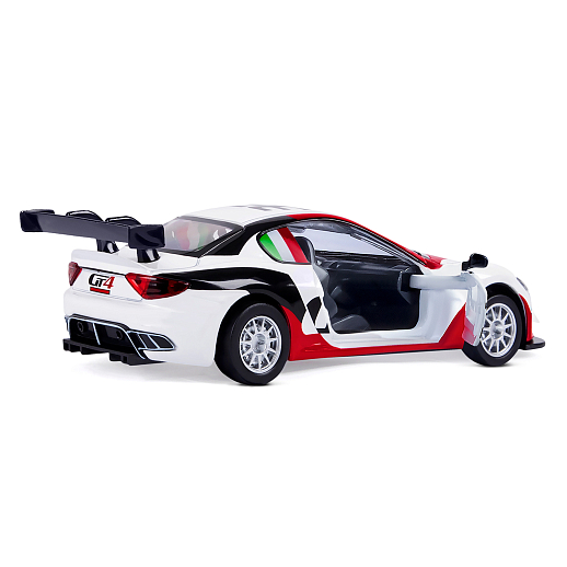 ТМ "Автопанорама" Машинка металлическая 1:43 Maserati Gran Turismo MC GT4, белый, откр. двери, в/к 17,5*12,5*6,5 см в Джамбо Тойз #5