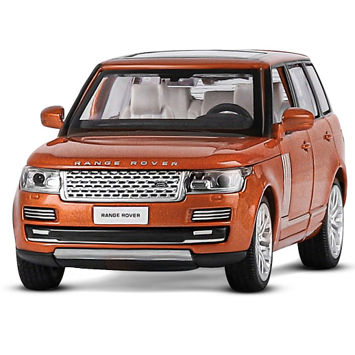 ТМ "Автопанорама" Машинка металлическая 1:34 2013 Range Rover,оранжевый перламутр, свет, звук, откр. двери, капот и багажник, инерция, в/к 17,5*13,5*9 см в Джамбо Тойз #4