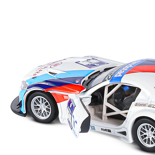 ТМ "Автопанорама" Машинка металлическая 1:32 BMW Z4 GT3, белый, свет, звук, откр. двери и капот, инерция, в/к 17,5*13,5*9 см в Джамбо Тойз #14