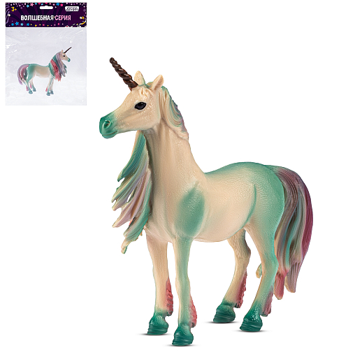 ТМ "КОМПАНИЯ ДРУЗЕЙ", серия "Животные планеты Земля", игрушка "Единорог", голубой, в/п 18*4,3*10,8 см в Джамбо Тойз