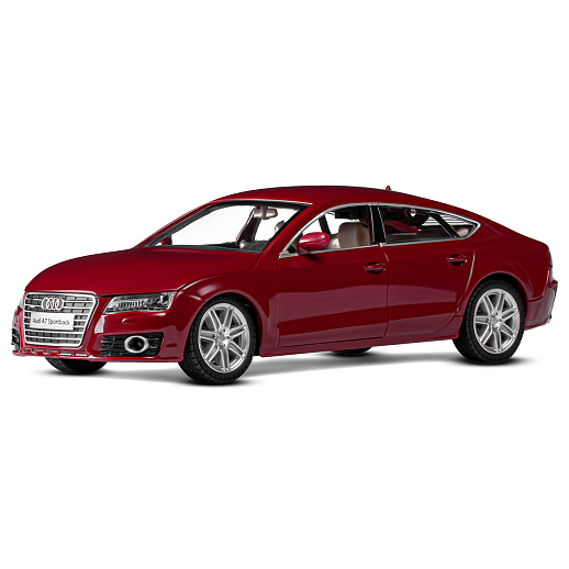 ТМ "Автопанорама" Машинка металлическая 1:24 Audi A7, бордовый, откр. двери, капот и багажник, свет, звук, свободный ход колес, в/к 24,5*12,5*10,5 см в Джамбо Тойз #2