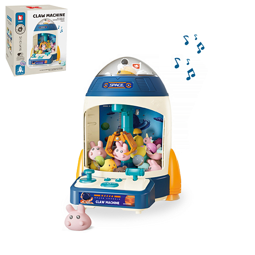 Игровой автомат "Ракета", цвет синий,со свет.и звук.эффект., в/к 28*25,5*32 см в Джамбо Тойз