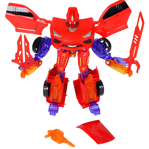 Робот-Трансформер AUTODRIVE, цвет красный, в/к 29*27,5*10 см в Джамбо Тойз #5