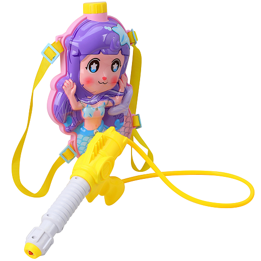 Водный пистолет с рюкзаком "Русалка", фиолетовый, в/п 32,5*19*6,5 см в Джамбо Тойз #50