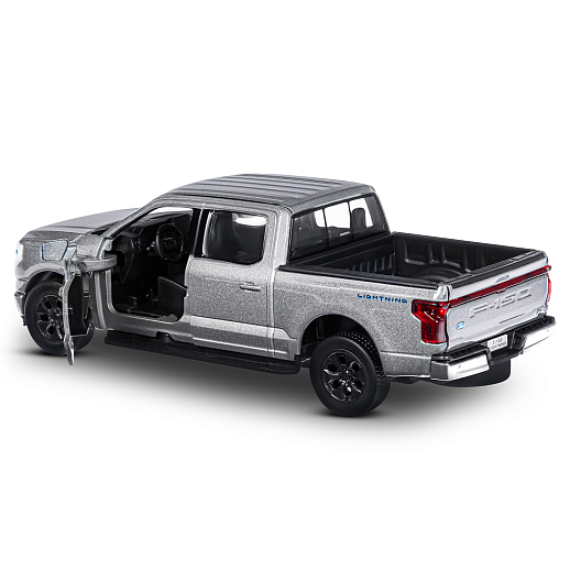 Машинка металлическая 1:36 Ford F-150 с зарядной станцией, серебристо-серый, свет, звук, откр. двери и капот, инерция, в/к 20,6*9,*9 см в Джамбо Тойз #11