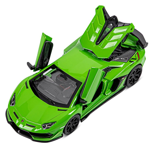 ТМ "Автопанорама" Машинка металлическая 1:32 Lamborghini SVJ, зеленый, откр. двери и багажник, свет, звук, инерция,  в/к 17,5*12,5*6,5 см в Джамбо Тойз #12