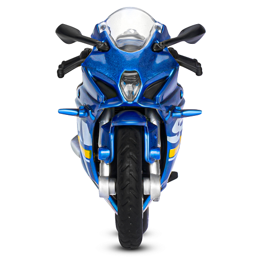 ТМ "Автопанорама" Мотоцикл металлический 1:18 SUZUKI GSХ-R1000, синий, свободный ход колес, в/к 9,2 х 4,5 х 14 см в Джамбо Тойз #7