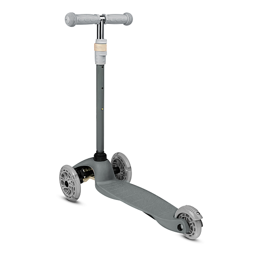 Самокат трехколесный CityRide, пакет, Дека: PP+нейлон, колеса PU 120/76 свет, руль  металл телеск., цвет серо-зеленый в Джамбо Тойз #8