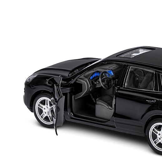 ТМ "Автопанорама" Машинка металлическая 1:32 Porsche Cayenne S, черный, свет, звук, откр. двери и багажник, инерция, в/к 17,5*13,5*9 см в Джамбо Тойз #14