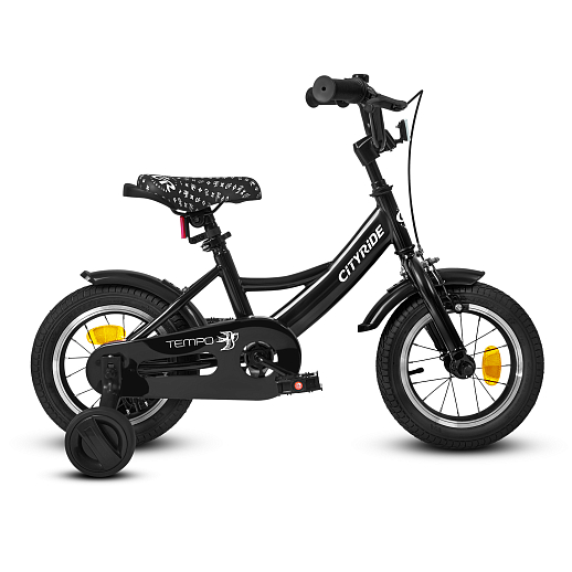 Велосипед двухколёсный CITYRIDE, модель CR-B2-04F7, рама сталь, колеса алюминий 12", цвет чёрный в Джамбо Тойз #4