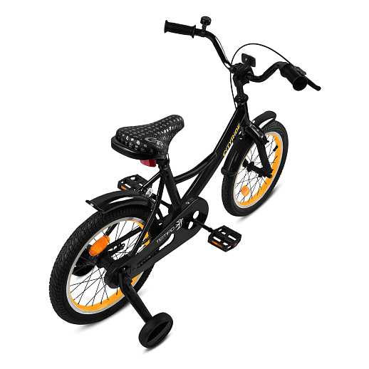 Велосипед двухколёсный CITYRIDE, модель CR-B2-04F7, рама сталь, колеса алюминий 16", цвет чёрный-оранжевый в Джамбо Тойз #2