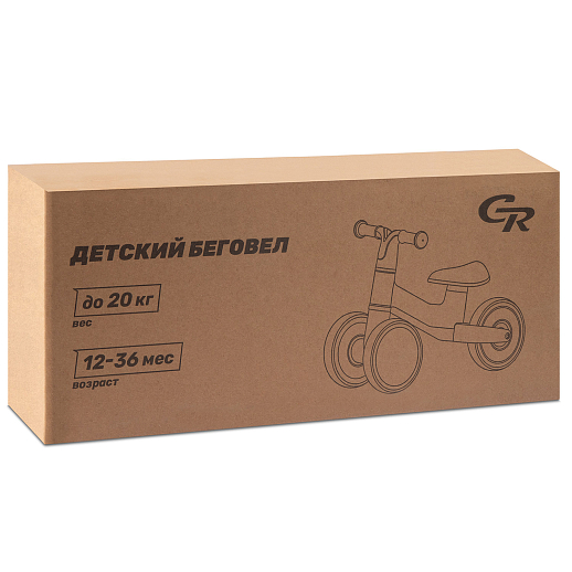 Игрушка, несущая на себе массу тела ребенка, предназначенная для езды: "Беговел четырехколесный", цвет коралловый, CR, артикул CR-BB-01CR в Джамбо Тойз #6