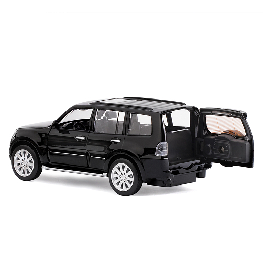 ТМ "Автопанорама" Машинка металлическая 1:33 Mitsubishi Pajero 4WD Turbo, черный, откр. двери, капот и багажник, свет, звук, инерция, в/к 19*9*7 см в Джамбо Тойз #11