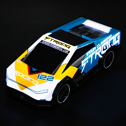 Р/у машина с 3D подсветкой корпуса, 4 канала, цвет голубой/оранжевый, в/к 30*13*13,5см в Джамбо Тойз #4