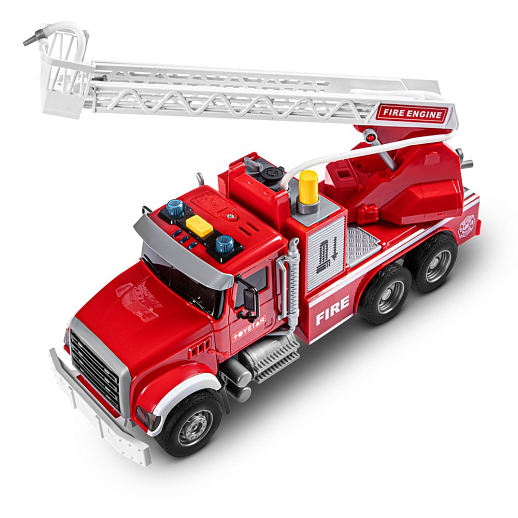 AUTODRIVE_Фрикционная Пожарная машина,помповый механизм,стреляет водой,звук,свет,на бат.,в гофрокор. 31*11*14,5см в Джамбо Тойз #12