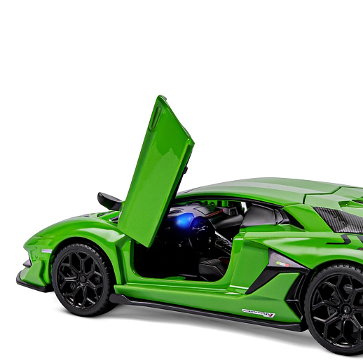 ТМ "Автопанорама" Машинка металлическая 1:32 Lamborghini SVJ, зеленый, откр. двери и багажник, свет, звук, инерция,  в/к 17,5*12,5*6,5 см в Джамбо Тойз #13