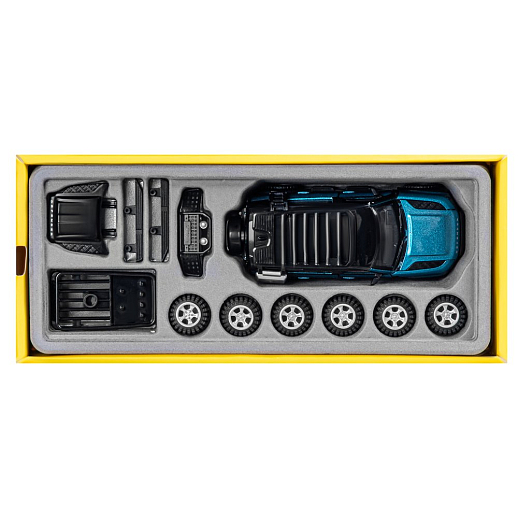 Машинка металлическая 1:43 2020 Land Rover Defender 110, синий, тюнинг, откр. двери, свободный ход колес, в/к 23,5*10*4 см в Джамбо Тойз #7