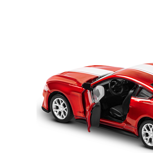 Машинка металлическая 1:43 Ford Mustang GT, красный, тюнинг, откр. двери, свободный ход колес, в/к 23,5*10*4 см в Джамбо Тойз #11