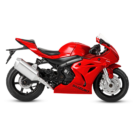 ТМ "Автопанорама" Мотоцикл металл. 1:18 SUZUKI GSR-R1000, красный, свободный ход колес, в/к 9,2 х 4,5 х 14 см в Джамбо Тойз #5