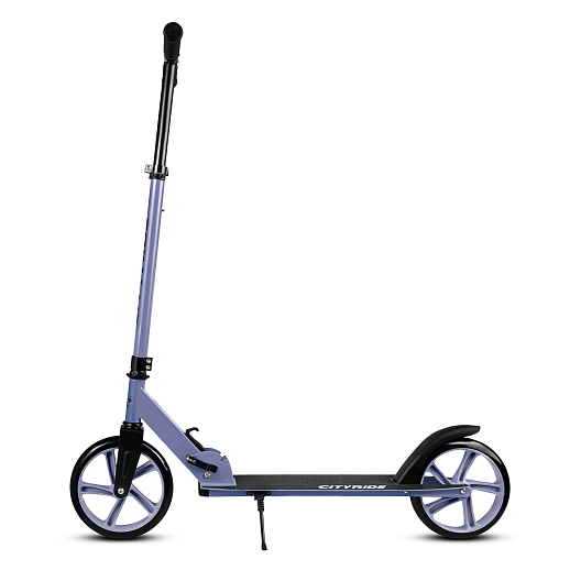 2хкол. самокат CITYRIDE 200, сталь 100%, грипсы 135мм TPR, колеса PU 200/200 мм. Голубой в Джамбо Тойз #6
