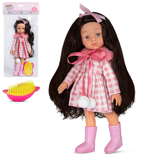 Кукла в платье и накидке, с расческой, 32 см., в/п  45*20 см в Джамбо Тойз