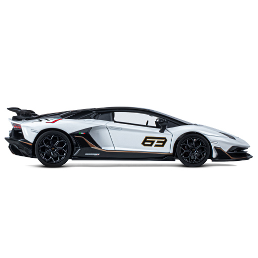 ТМ "Автопанорама" Машинка металлическая, 1:24, Lamborghini SVJ, белый, открываются двери, свободный ход колес, световые и звуковые эффекты, в/к 24,5х12,5х10,5 см в Джамбо Тойз #8